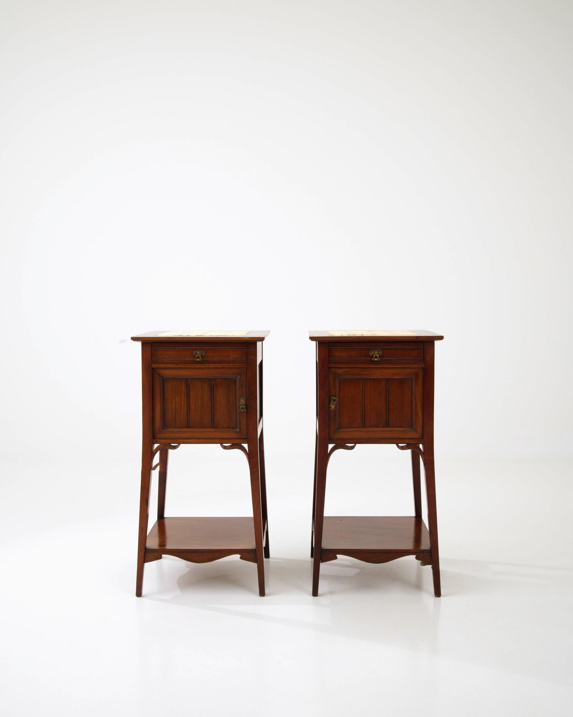 Antique French Bedside Tables, a Pair 1