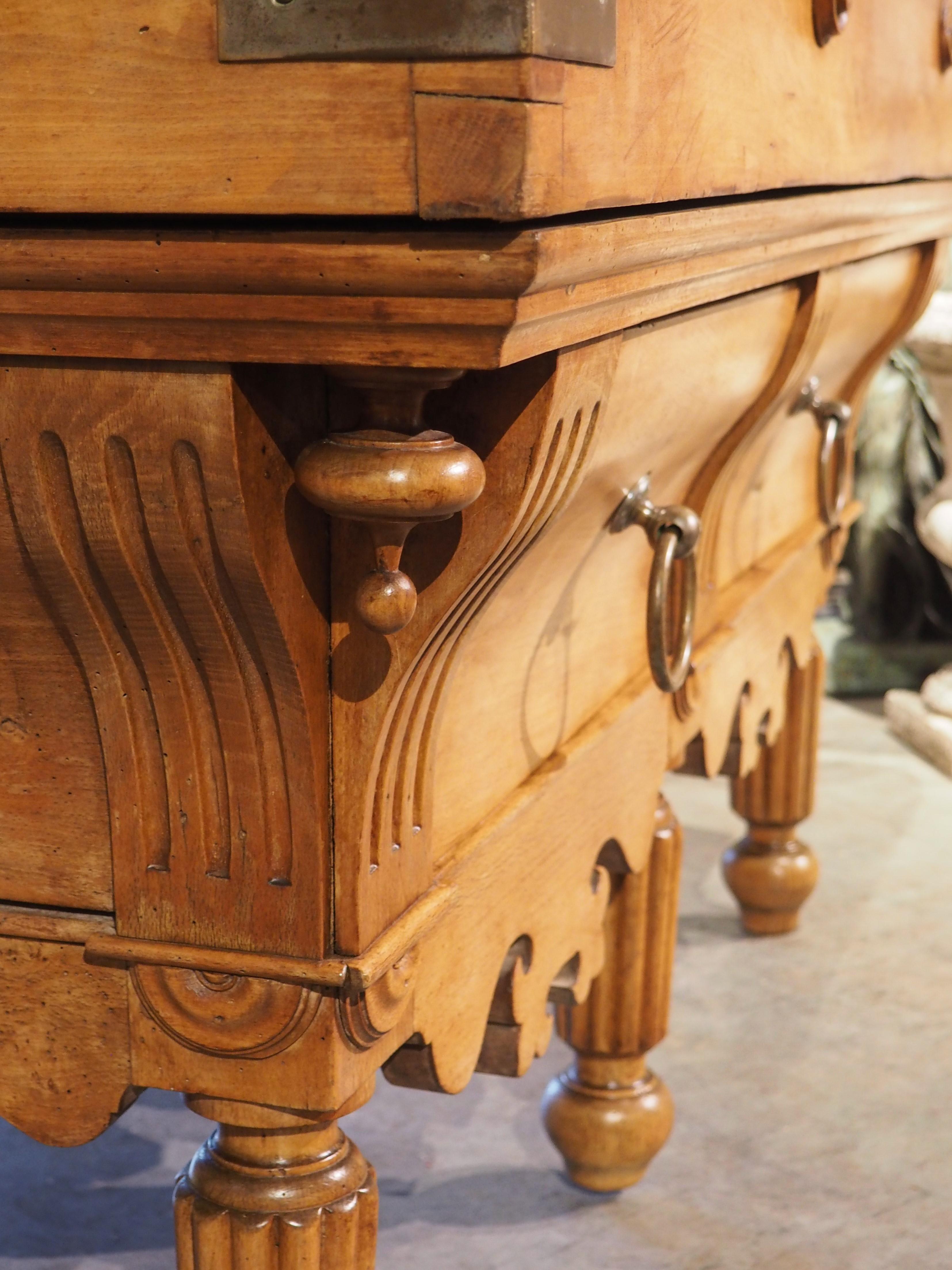 Antique French Beechwood Butcher Block, circa 1880 4