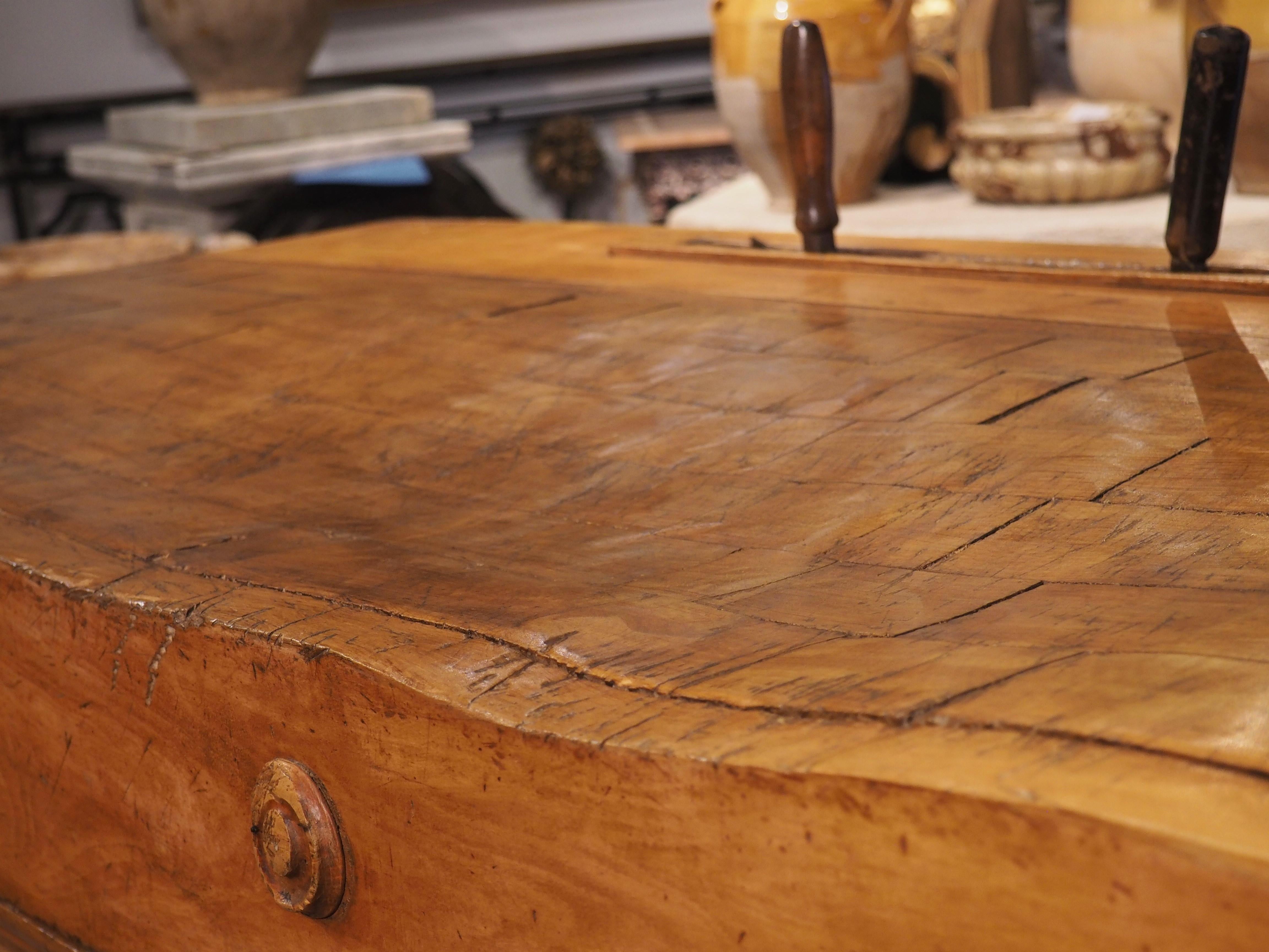 antique butcher block