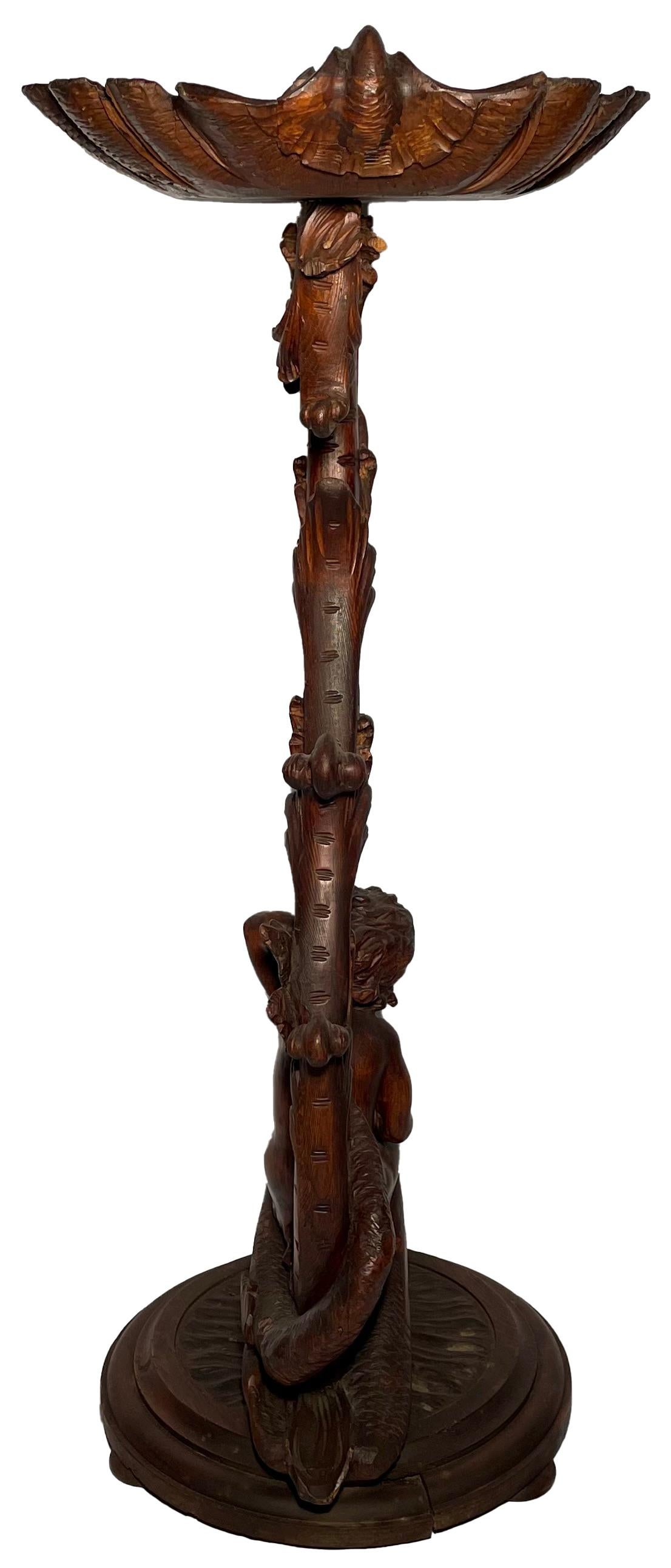 Antiguo pedestal florero francés 