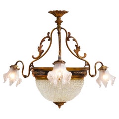 Antique French Belle Epoque Chandelier, Late 19th Century