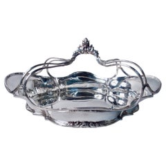Antique French Belle Epoque Classical Silver Centerpiece Bowl