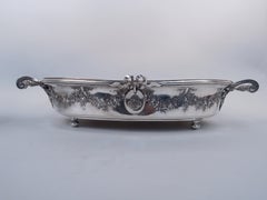 Jardinière antique française en argent de style classique « Belle Époque », signée Keller