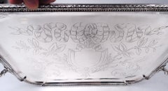 Antique French Belle Epoque Classical Silver Tray
