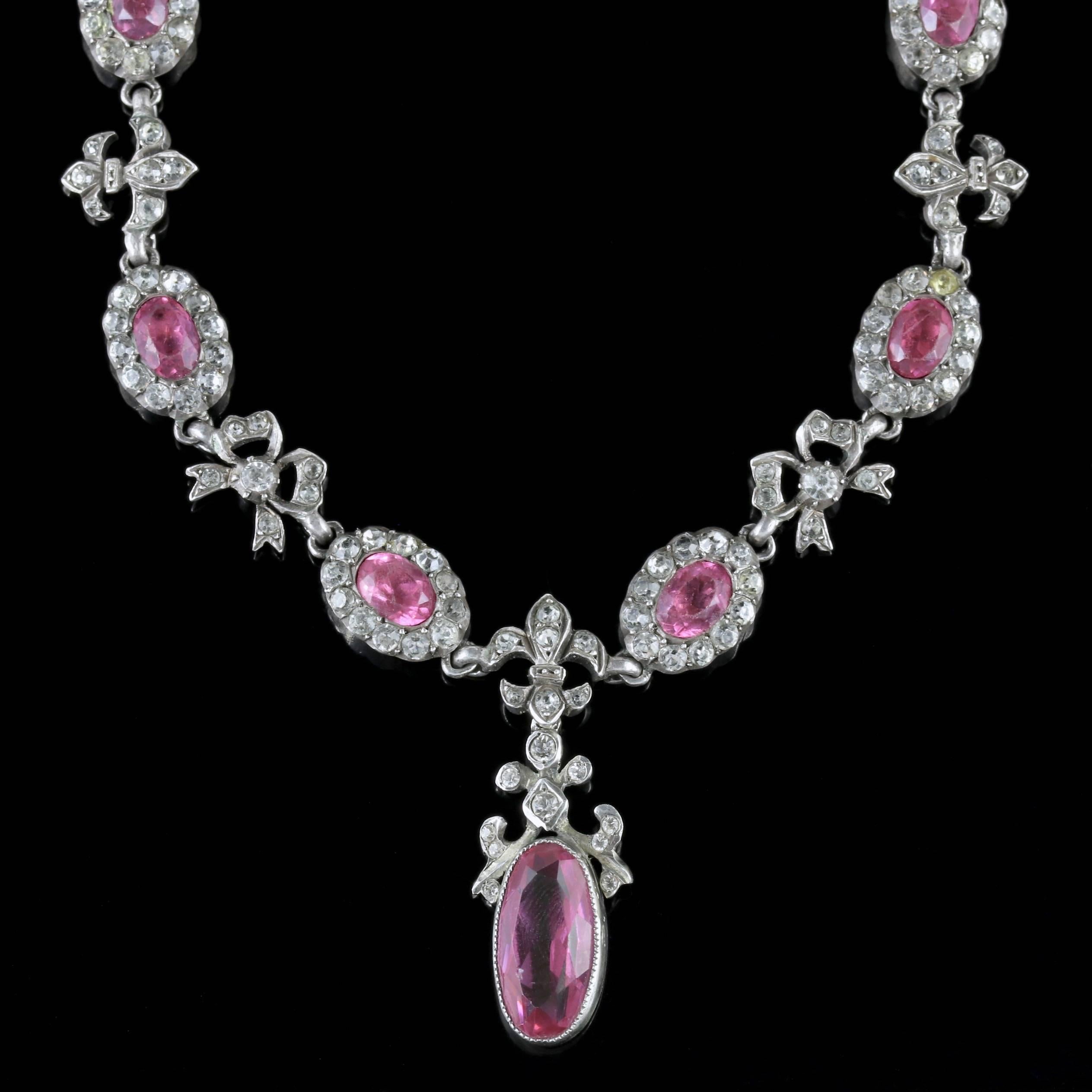 To read more please click continue reading below-

This fabulous antique French Belle Époque Necklace was made during the Victorian era, Circa 1890.

The Belle Époque, or the ‘Beautiful era’ spanned three distinct jewellery periods from 1890 -1915.
