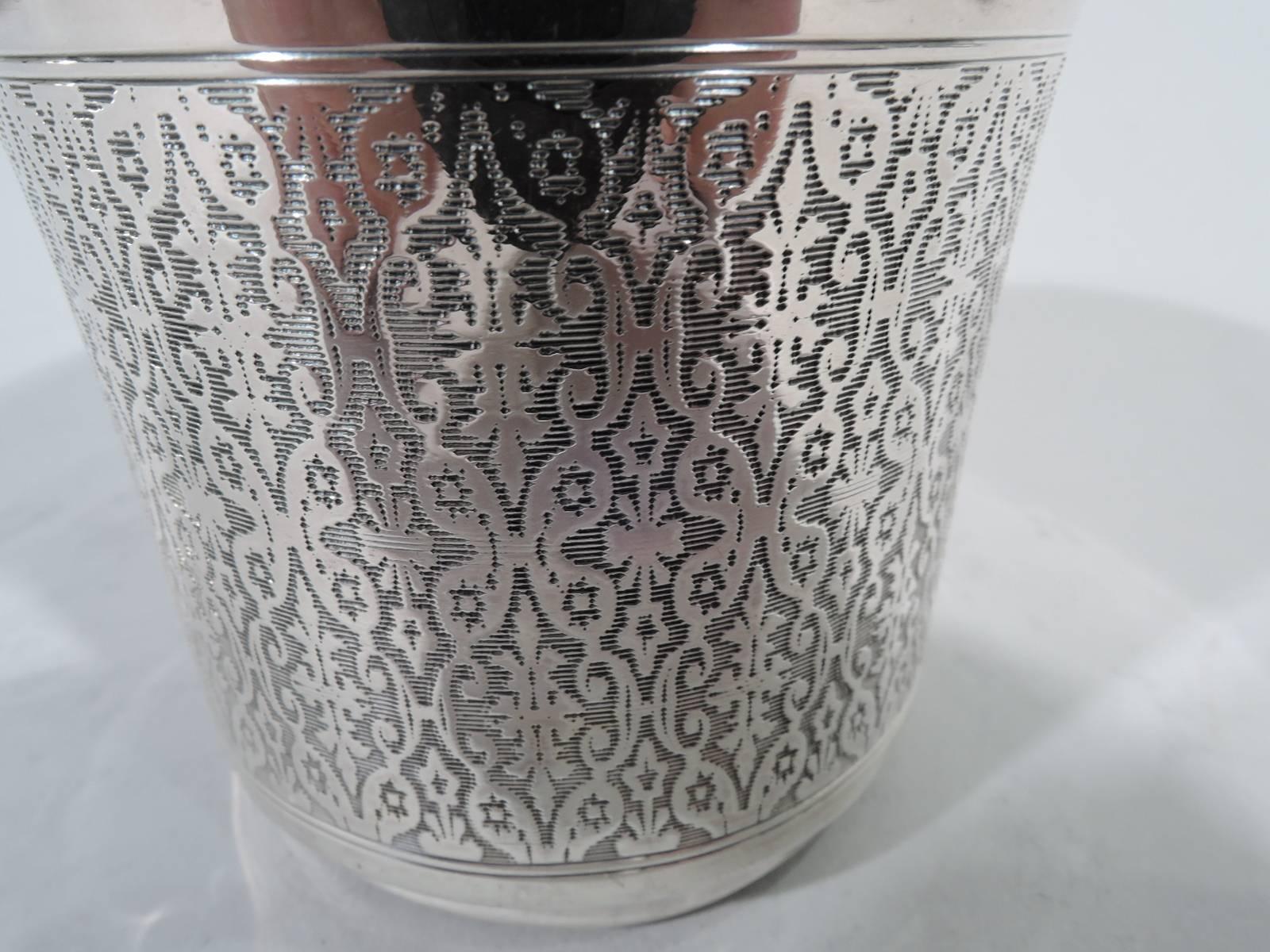 Antique French Belle Epoque Silver Beaker In Excellent Condition In New York, NY