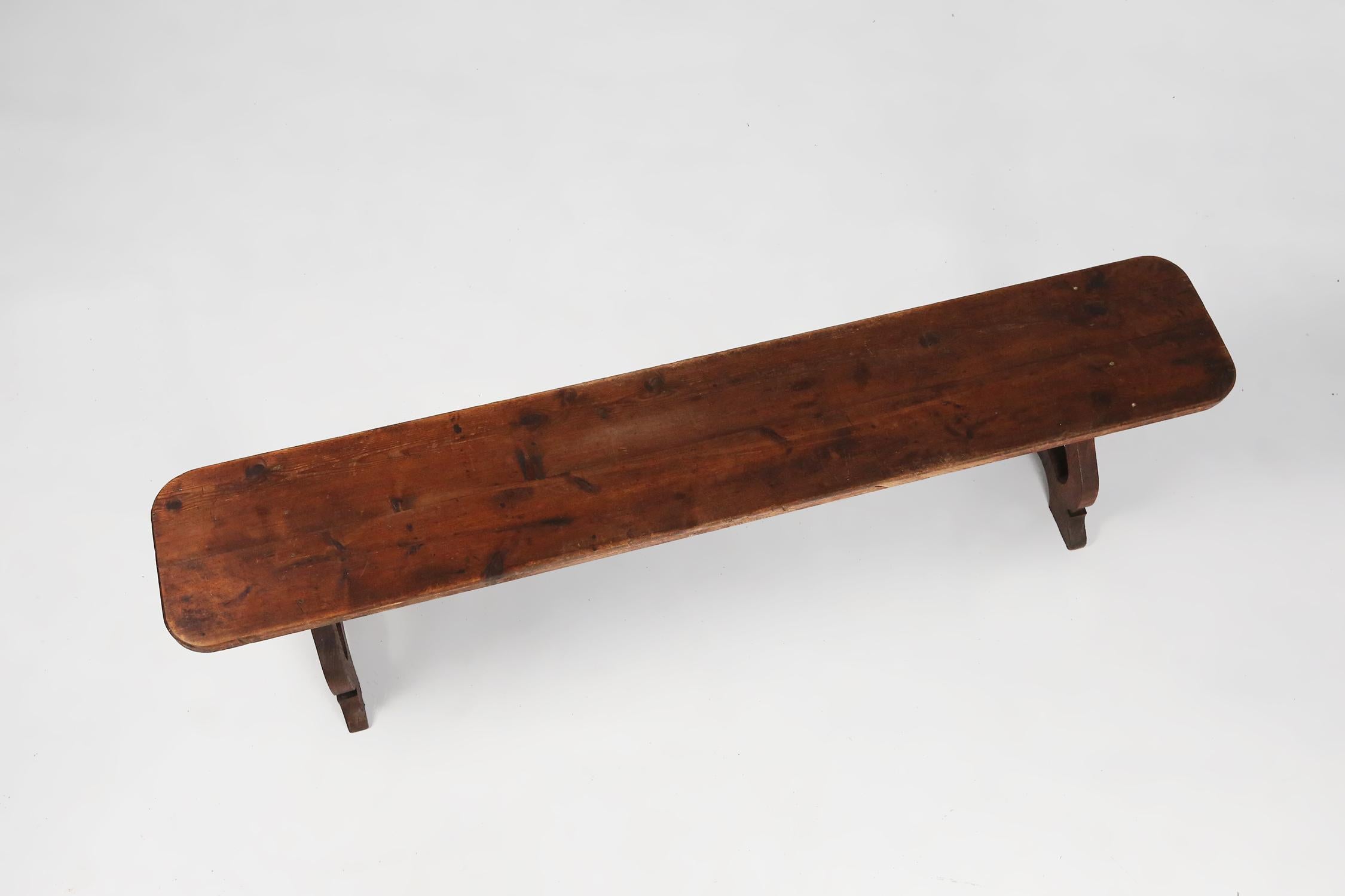 Antique French bench, 1850s 1
