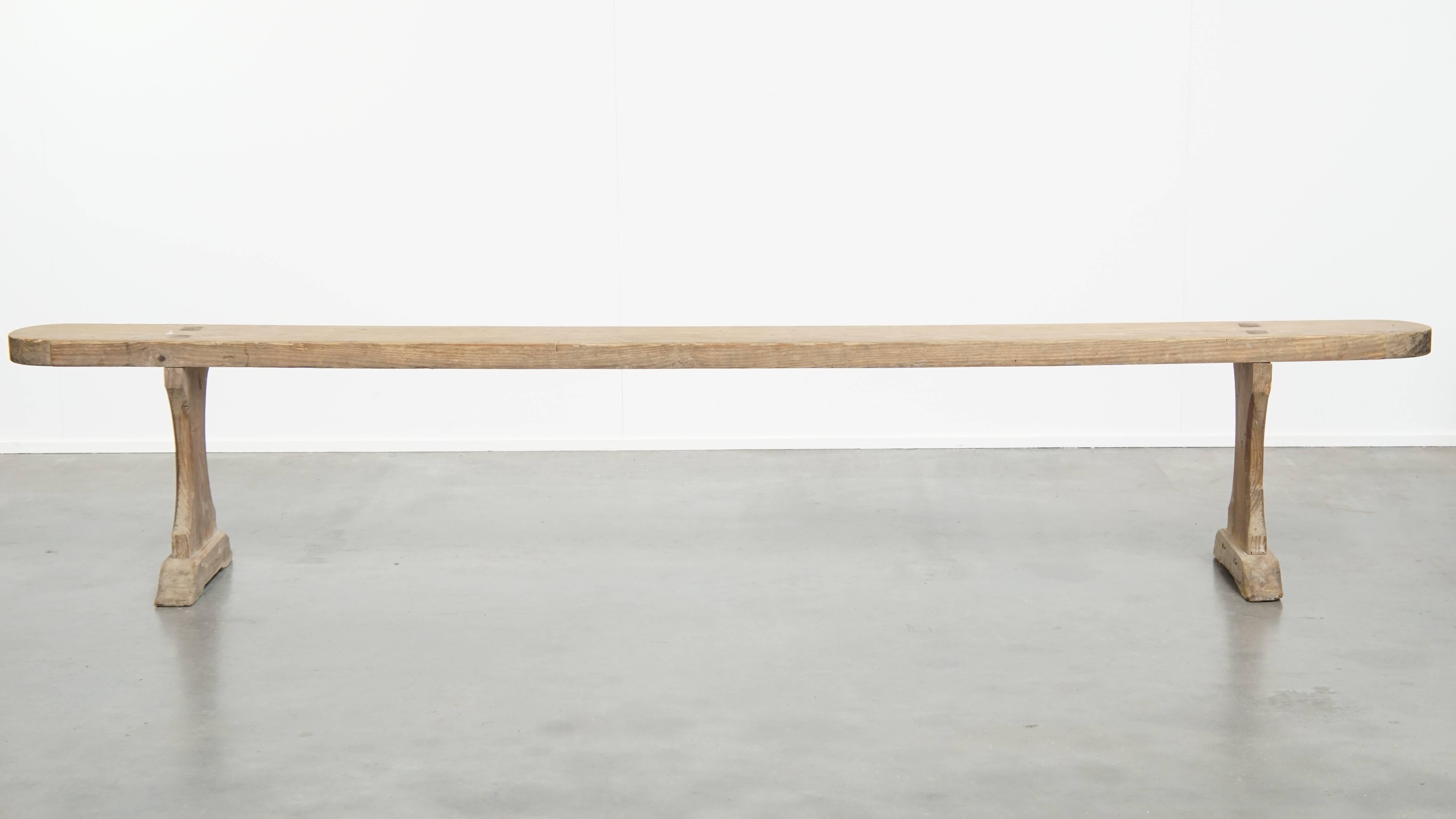 Banco Antique French para la mesa de comedor o detrás del sofá Hecho a mano en venta