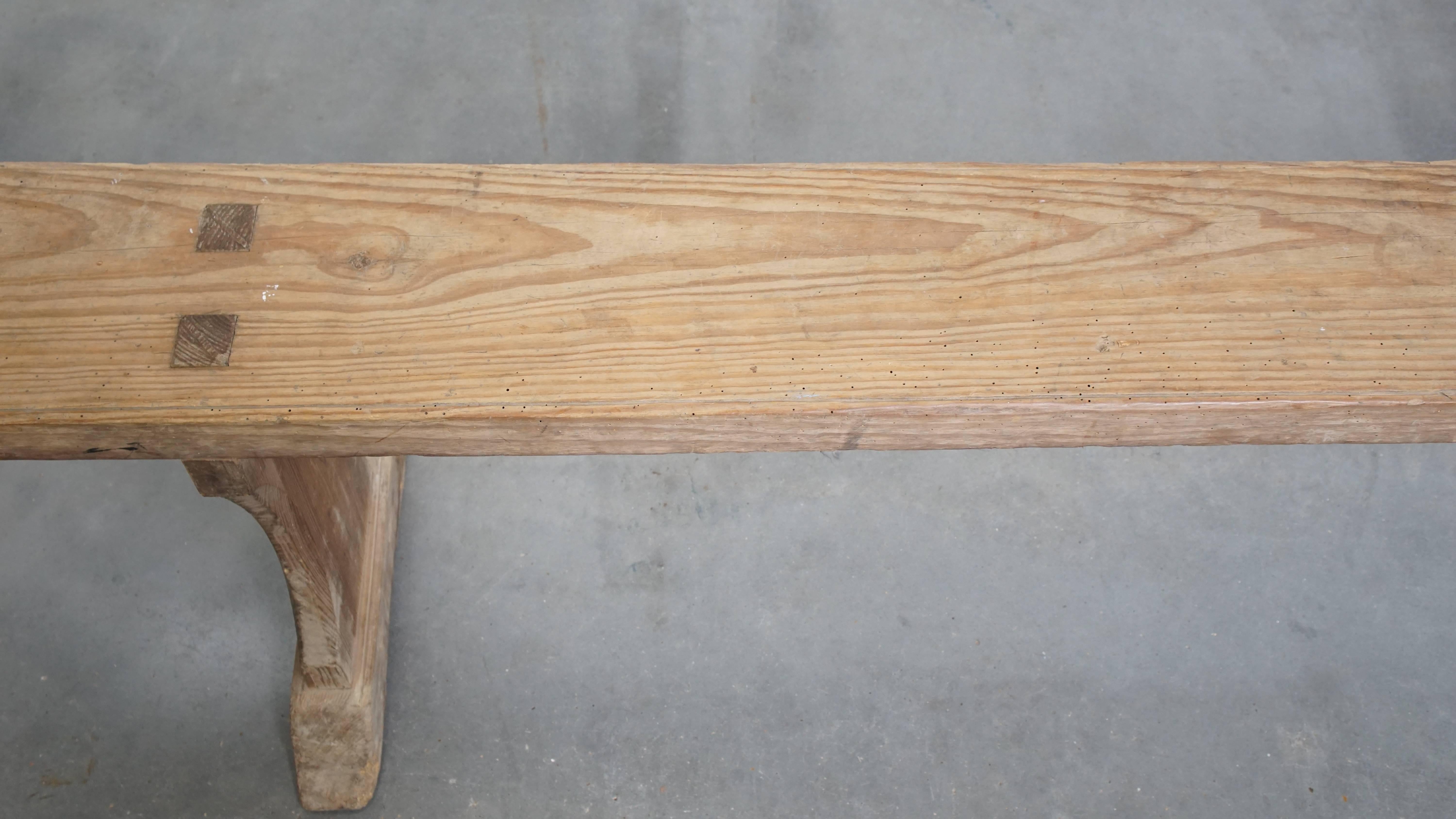Banco Antique French para la mesa de comedor o detrás del sofá siglo XIX en venta