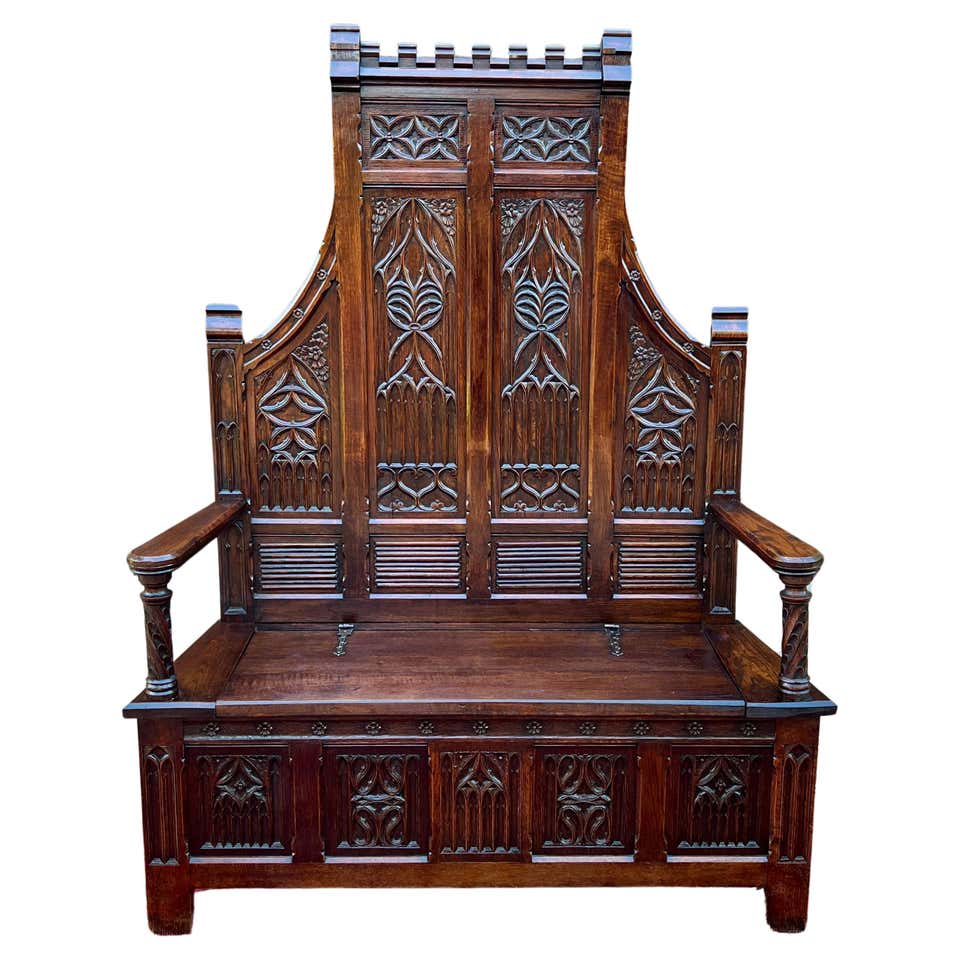 Gothic Revival Seating - 160 For Sale at 1stDibs | gothic rocking chair ...