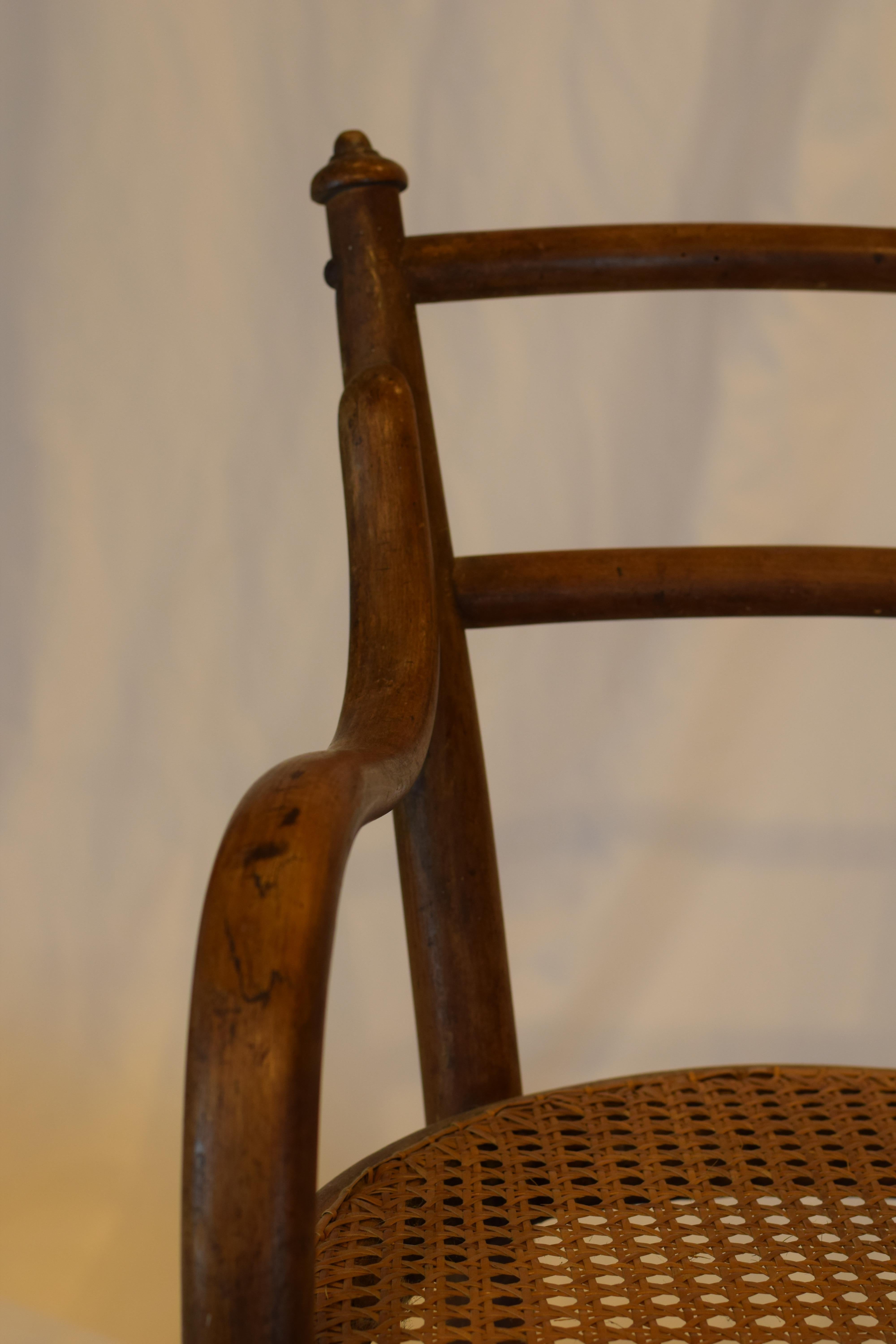 Antique French Bentwood and Cane Seat Child's Chair 1