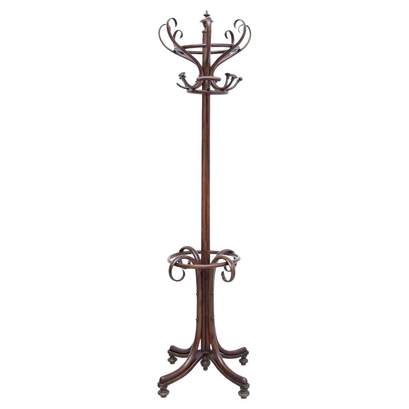 Antique French Bentwood Coat Stand, circa 1940