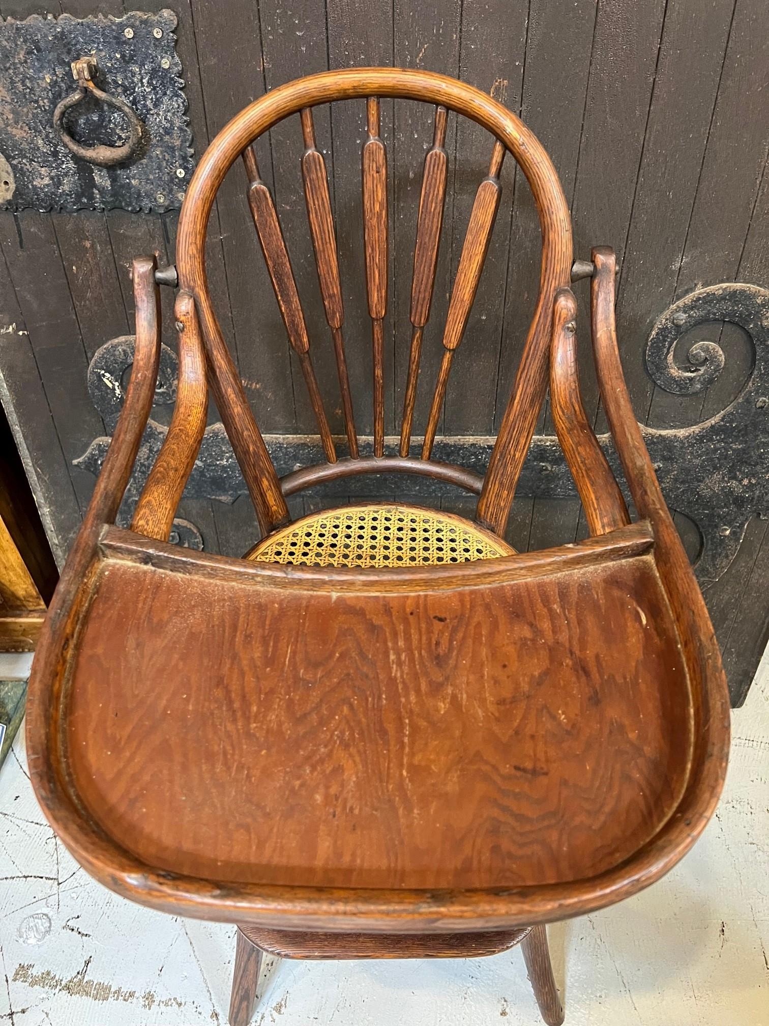 antique baby high chair