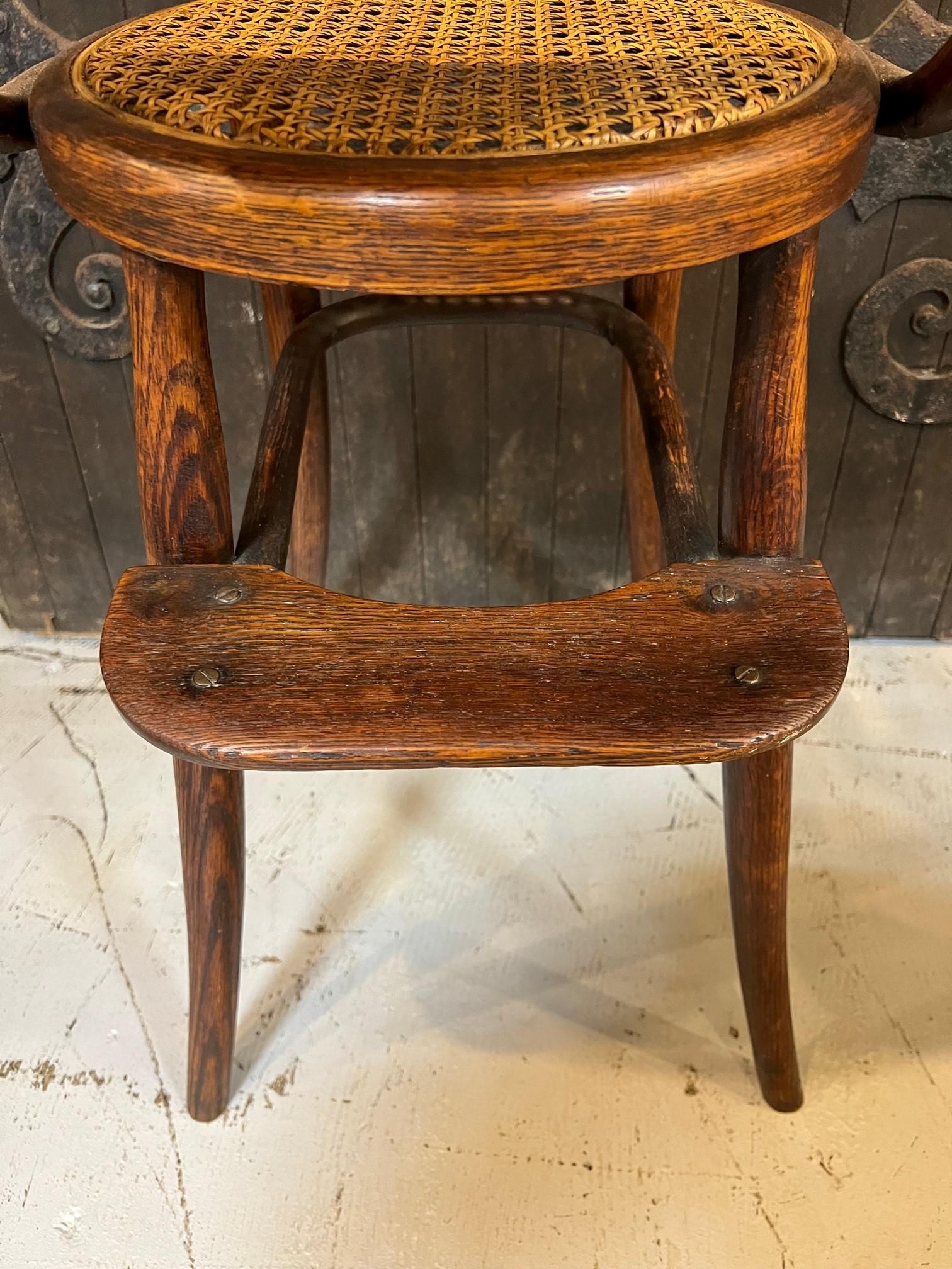 antique wicker high chair