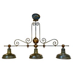 Antique French Billiards Light Fixture