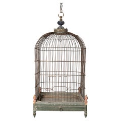 A 20th Century Architectural and Decorative Gold Birdcage of Large  Proportion - The Crown Collection