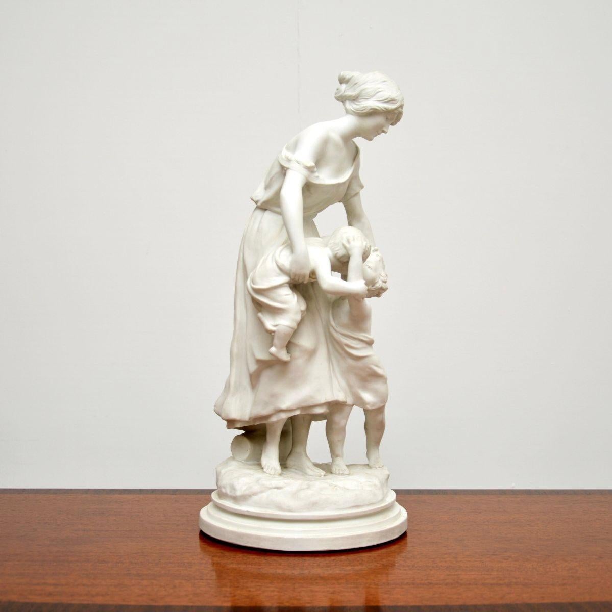 Français Antique French Bisque Sculpture by Luca Madrassi (1848-1919) en vente