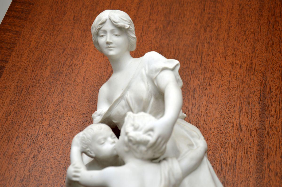 Fin du XIXe siècle Antique French Bisque Sculpture by Luca Madrassi (1848-1919) en vente