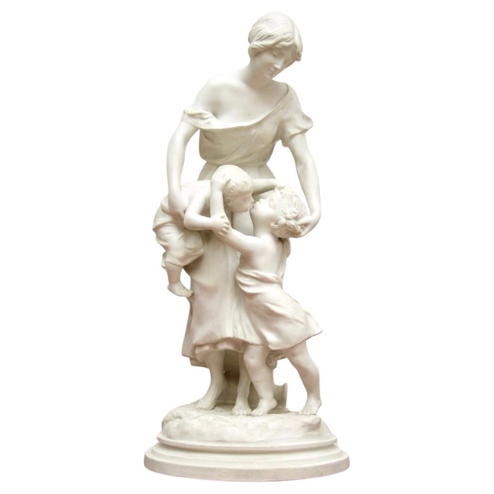Antique French Bisque Sculpture by Luca Madrassi (1848-1919) en vente