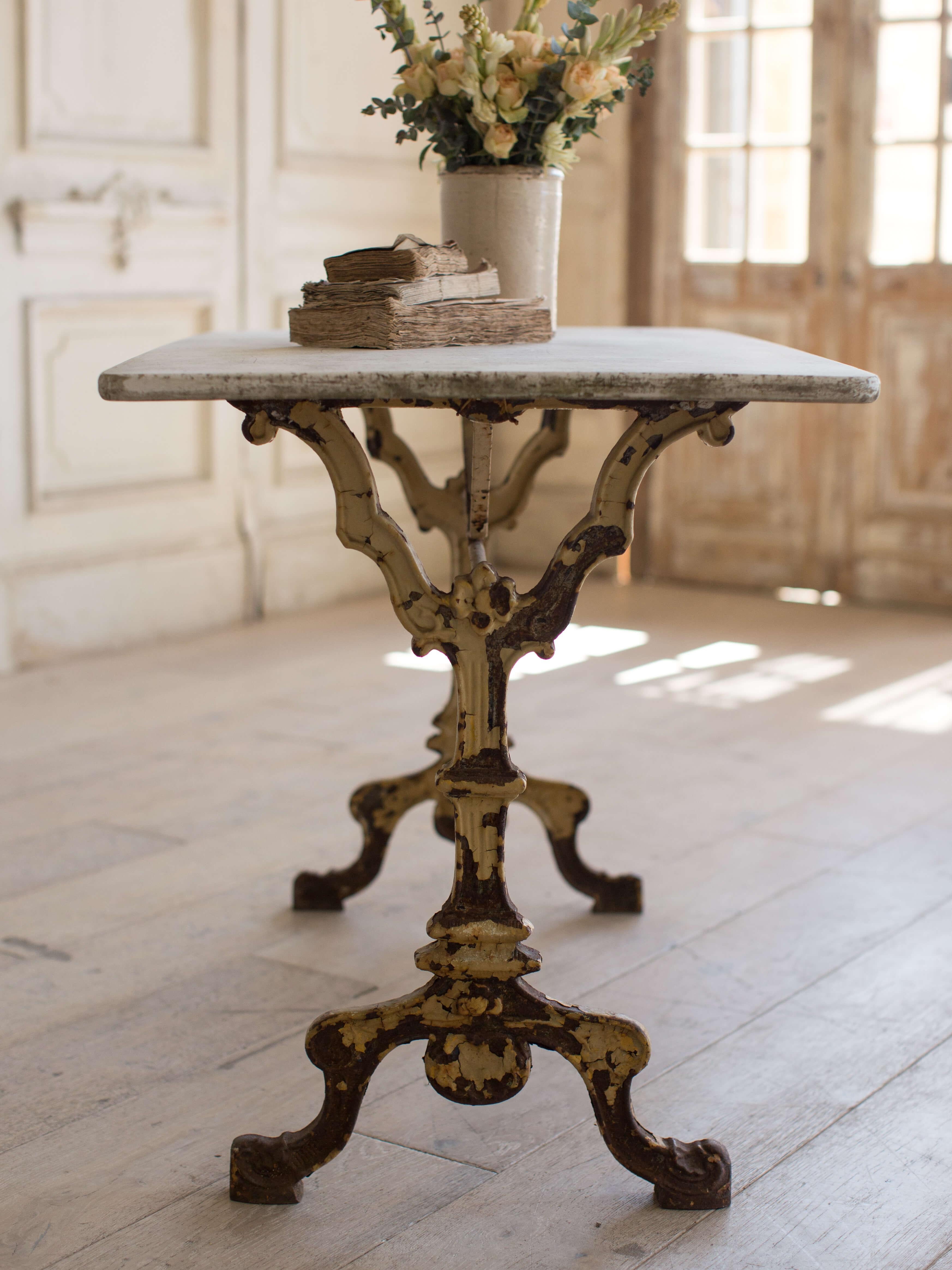 Antique French Bistro Table For Sale 1