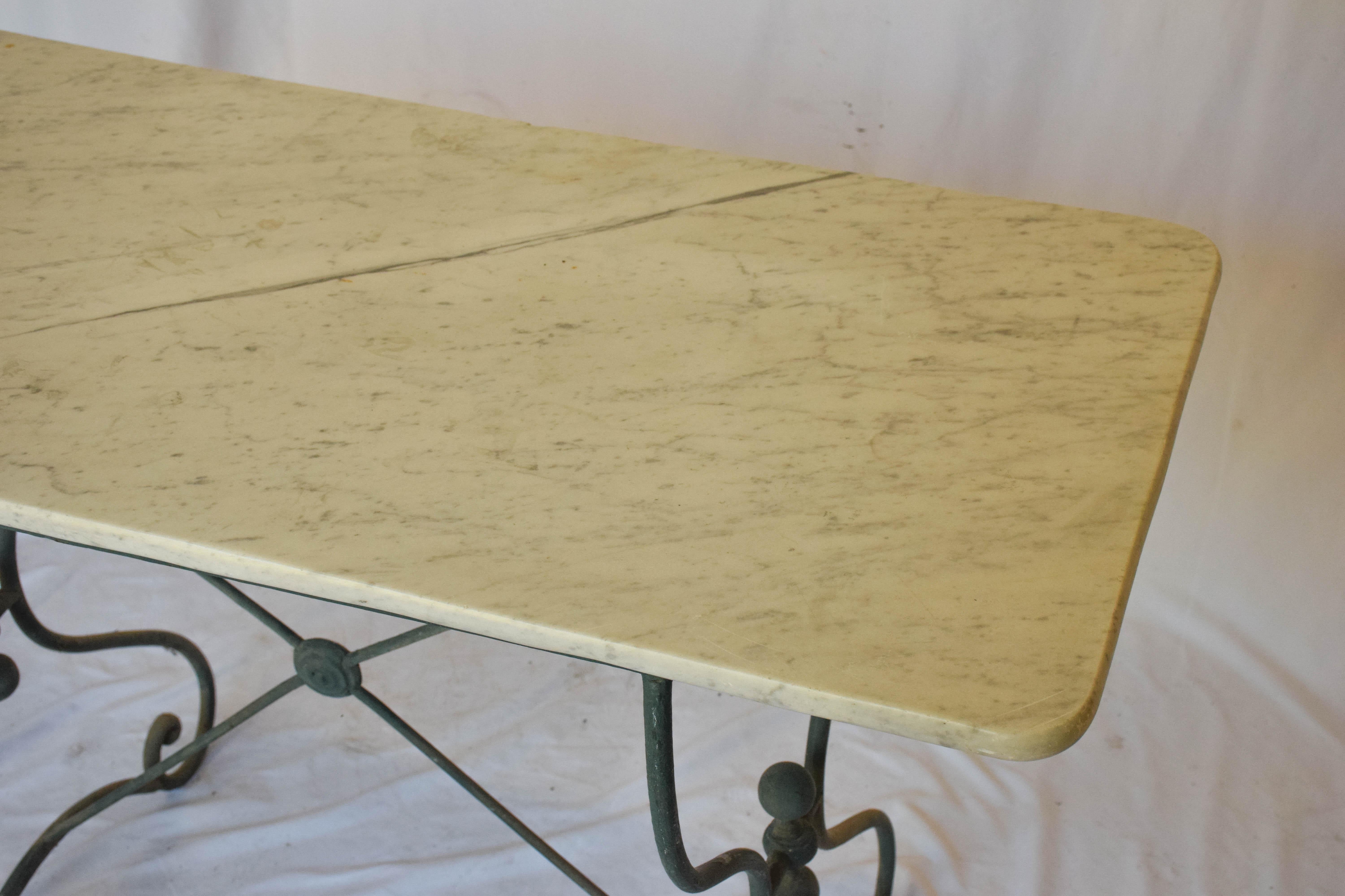 Antique French Bistro Table 1