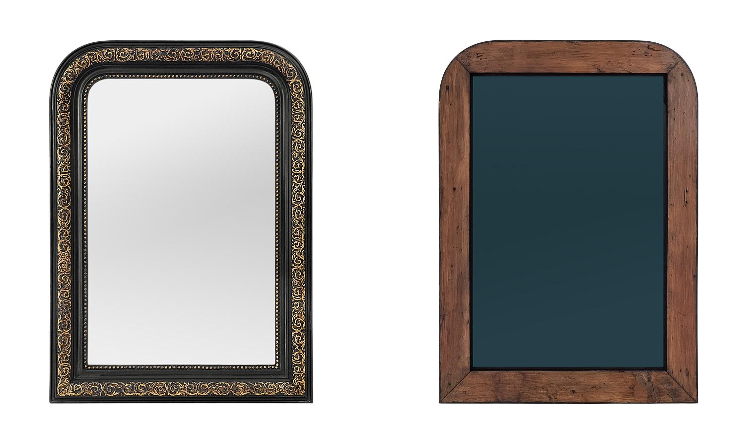 Antique Mirror francese in legno nero e dorato del periodo di Napoleone III, circa 1880 in vendita 3