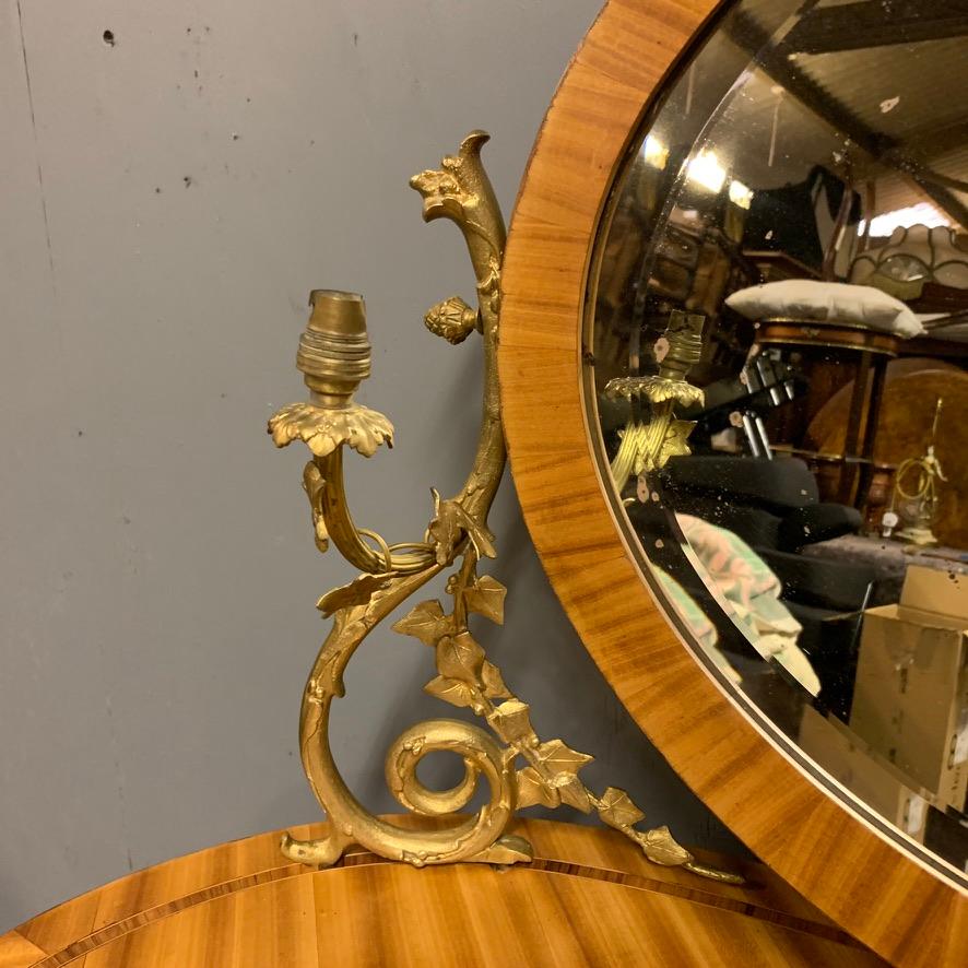 antique kidney shaped vanity