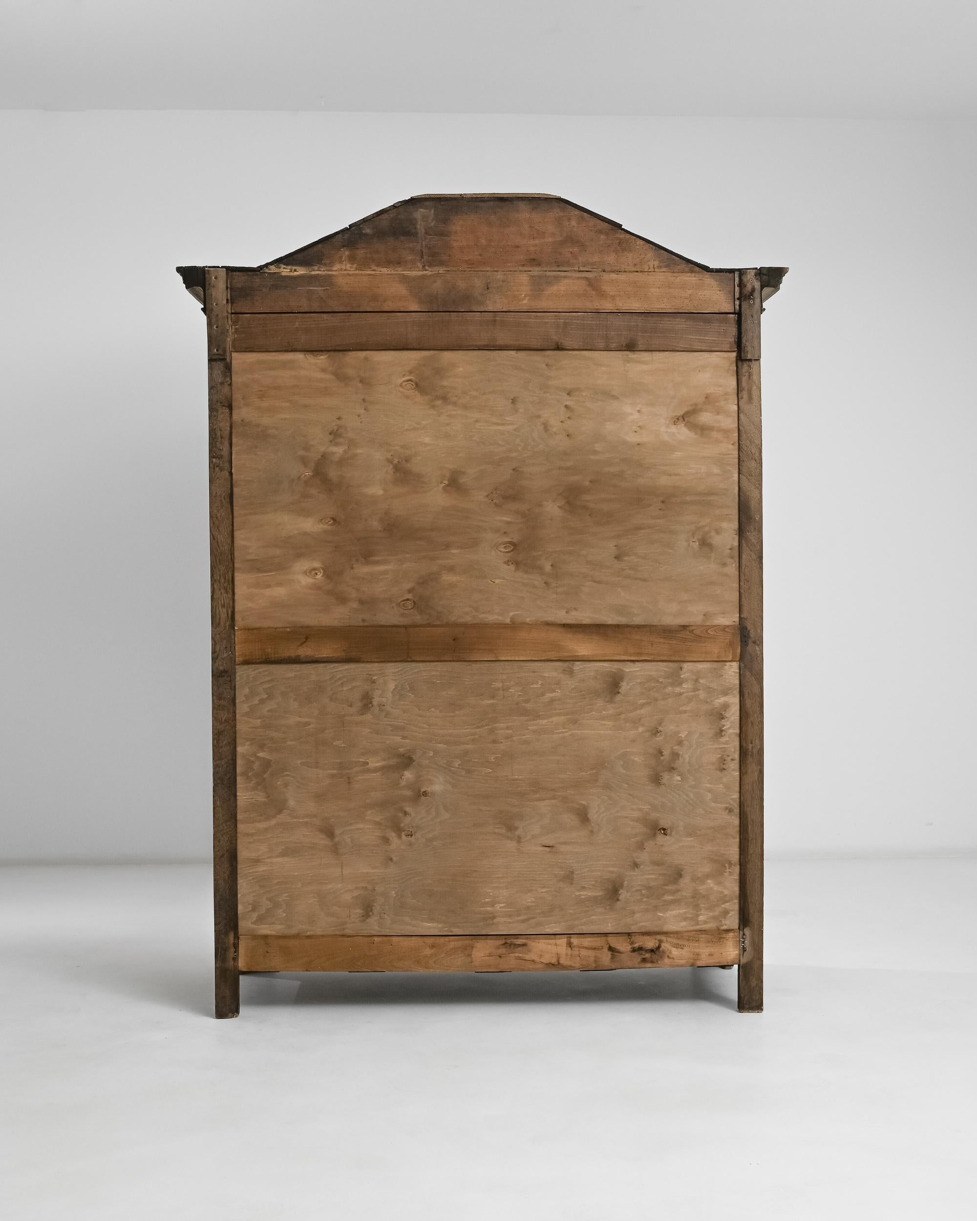 Antique French Bleached Oak Armoire 4