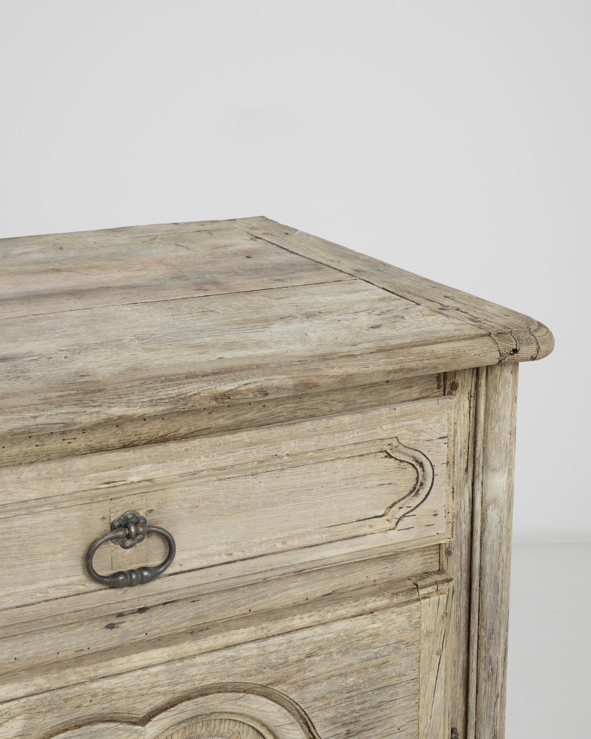 Antique French Bleached Oak Buffet 5