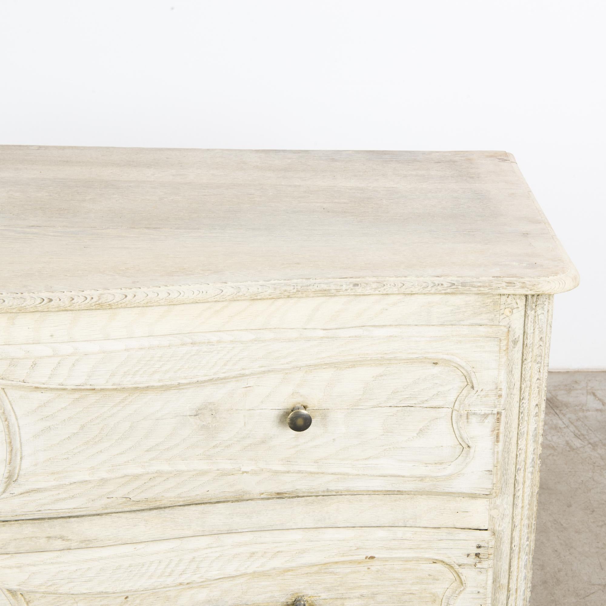 Antique French Bleached Oak Buffet 1