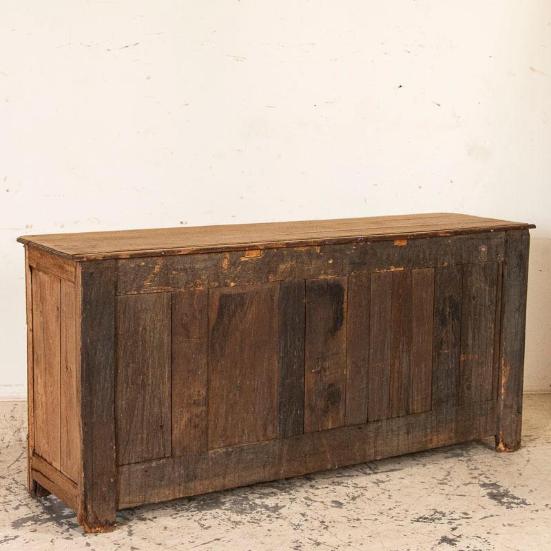 19th Century Antique French Bleached Oak Long Sideboard