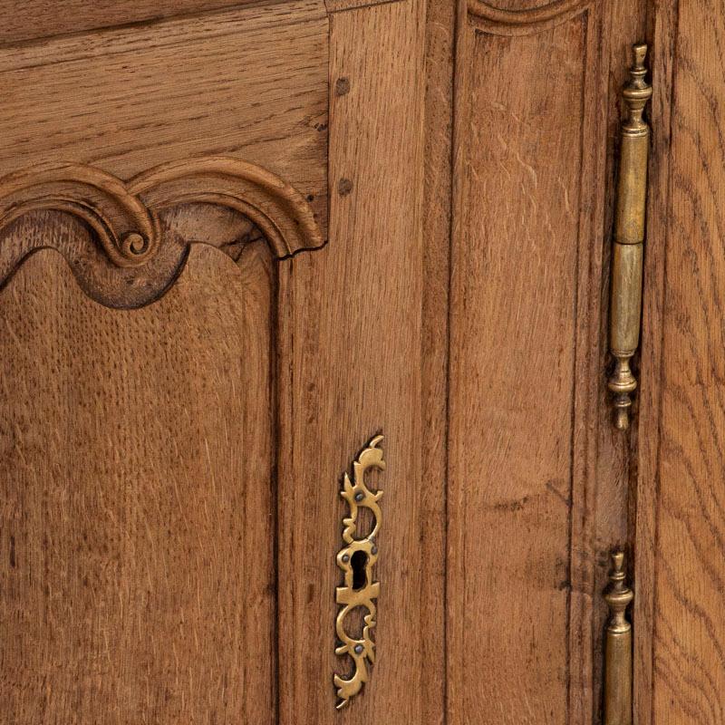 Antique French Bleached Oak Long Sideboard 1
