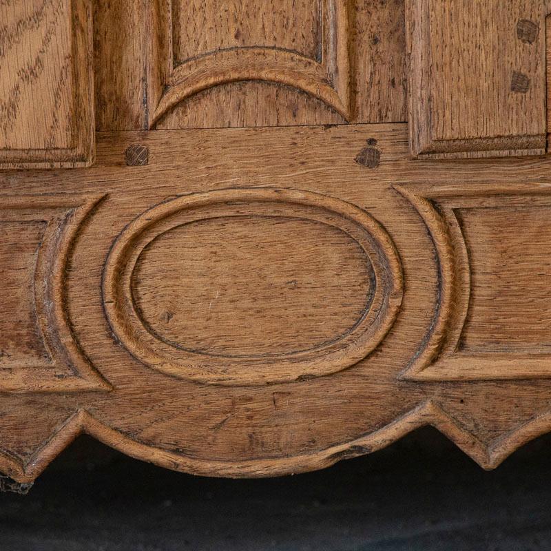 Antique French Bleached Oak Long Sideboard 4
