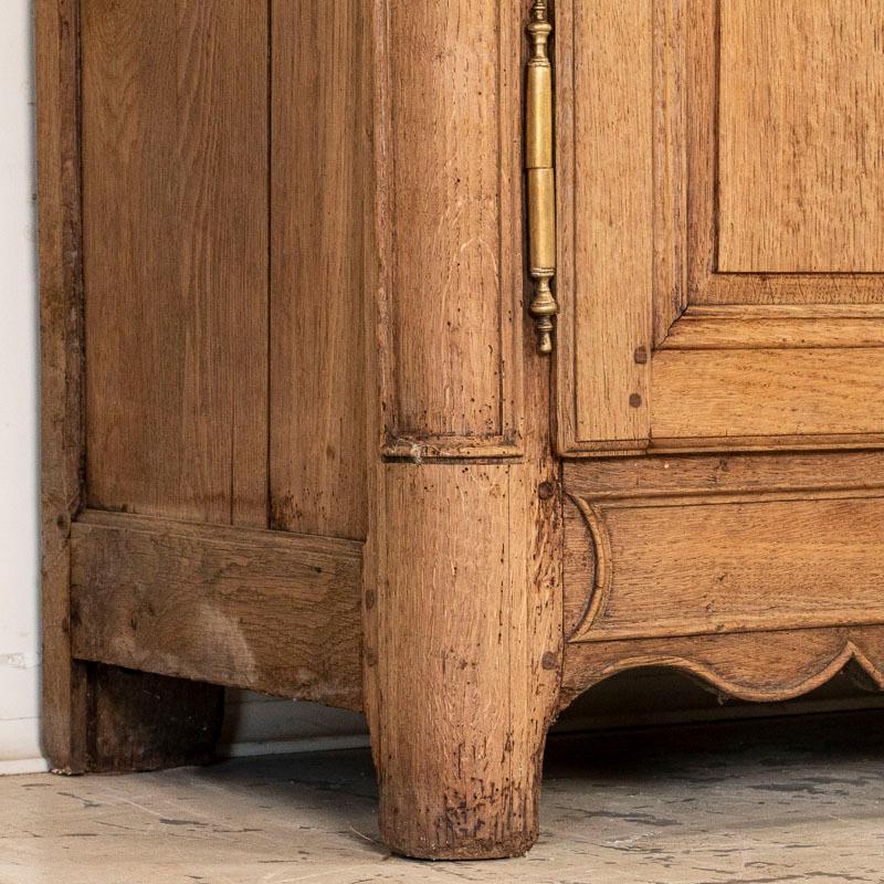 Antique French Bleached Oak Long Sideboard 5