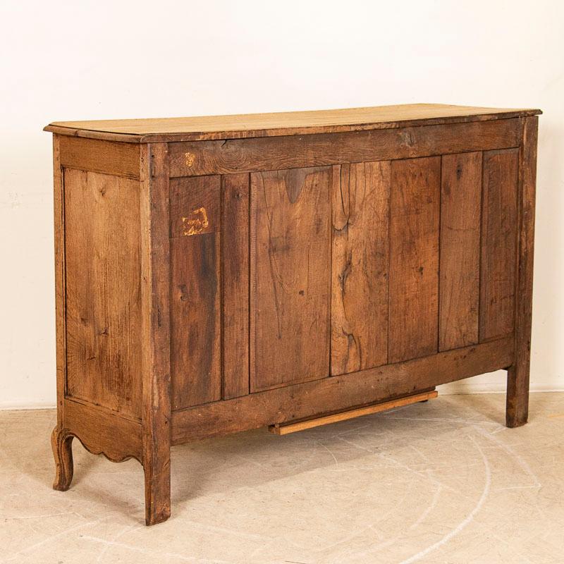 Wood Antique French Bleached Oak Sideboard Buffet