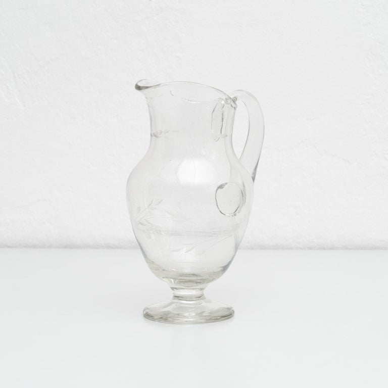 Jarre à eau ancienne en verre soufflé français, vers 1950 En vente sur  1stDibs | jarre en verre ancienne