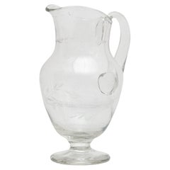 Vintage French Blown Glass Water Jar, circa 1950