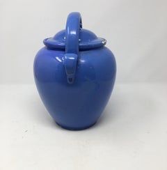 Antique French Blue Earthenware Jug