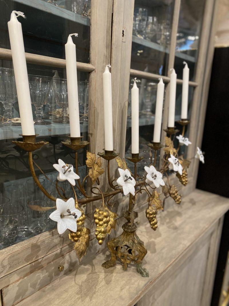 Antique French Boat Shaped Candelabra or Alter Ornament, circa 1890  In Good Condition In Copenhagen K, DK