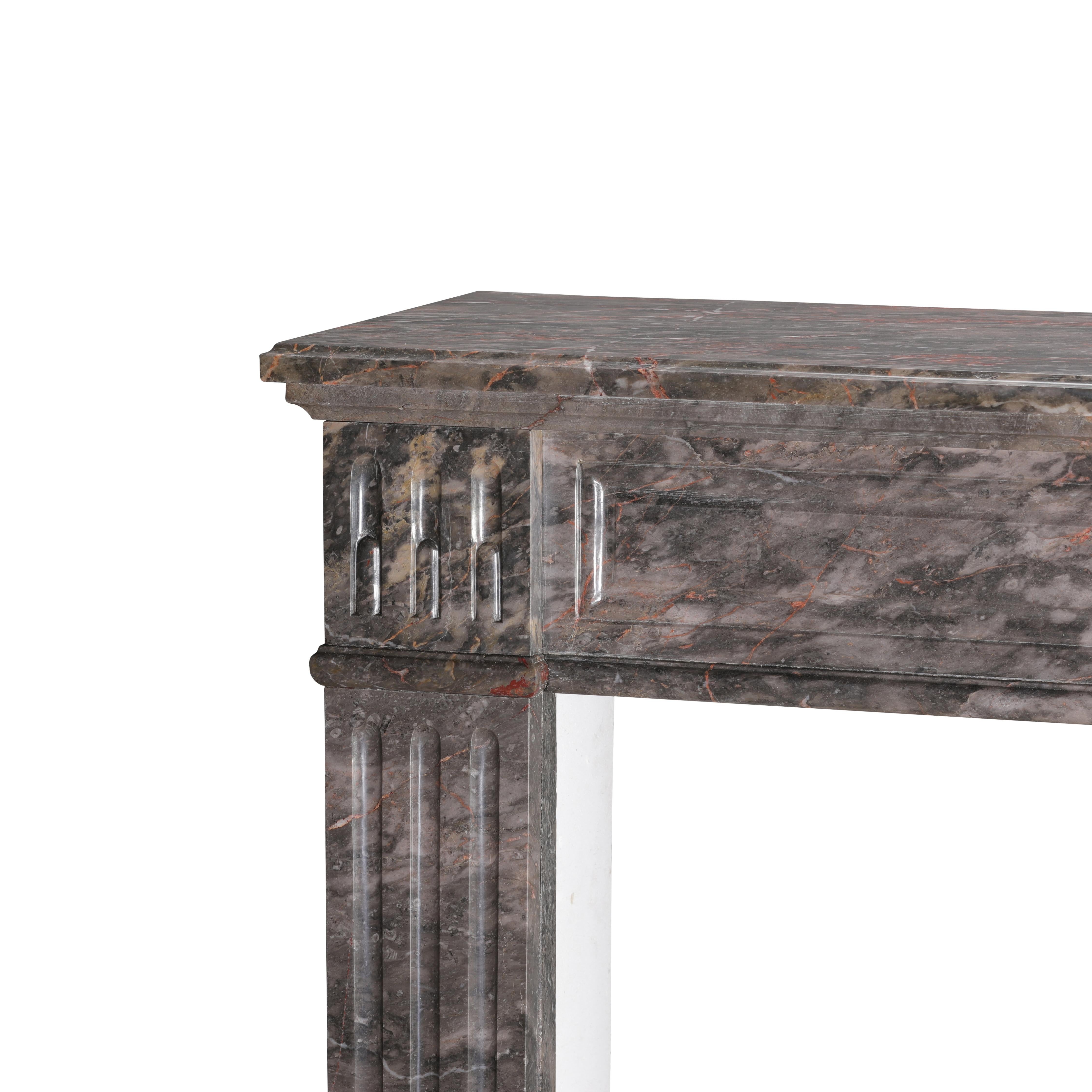 Antique French Chimenea de mármol Bois Jourdan -LXVI - Gare St. Lazare en venta 1