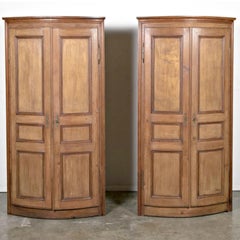 Antique French Boiserie Panel Corner Cabinet