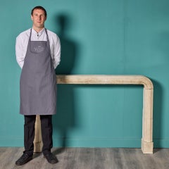 Antique French Bolection Limestone Fire Surround