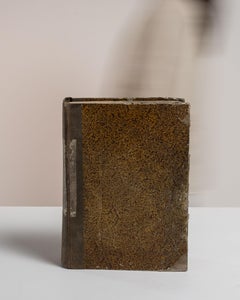 Antique French Book in Warm Brown Wood, Early 20th Century Design