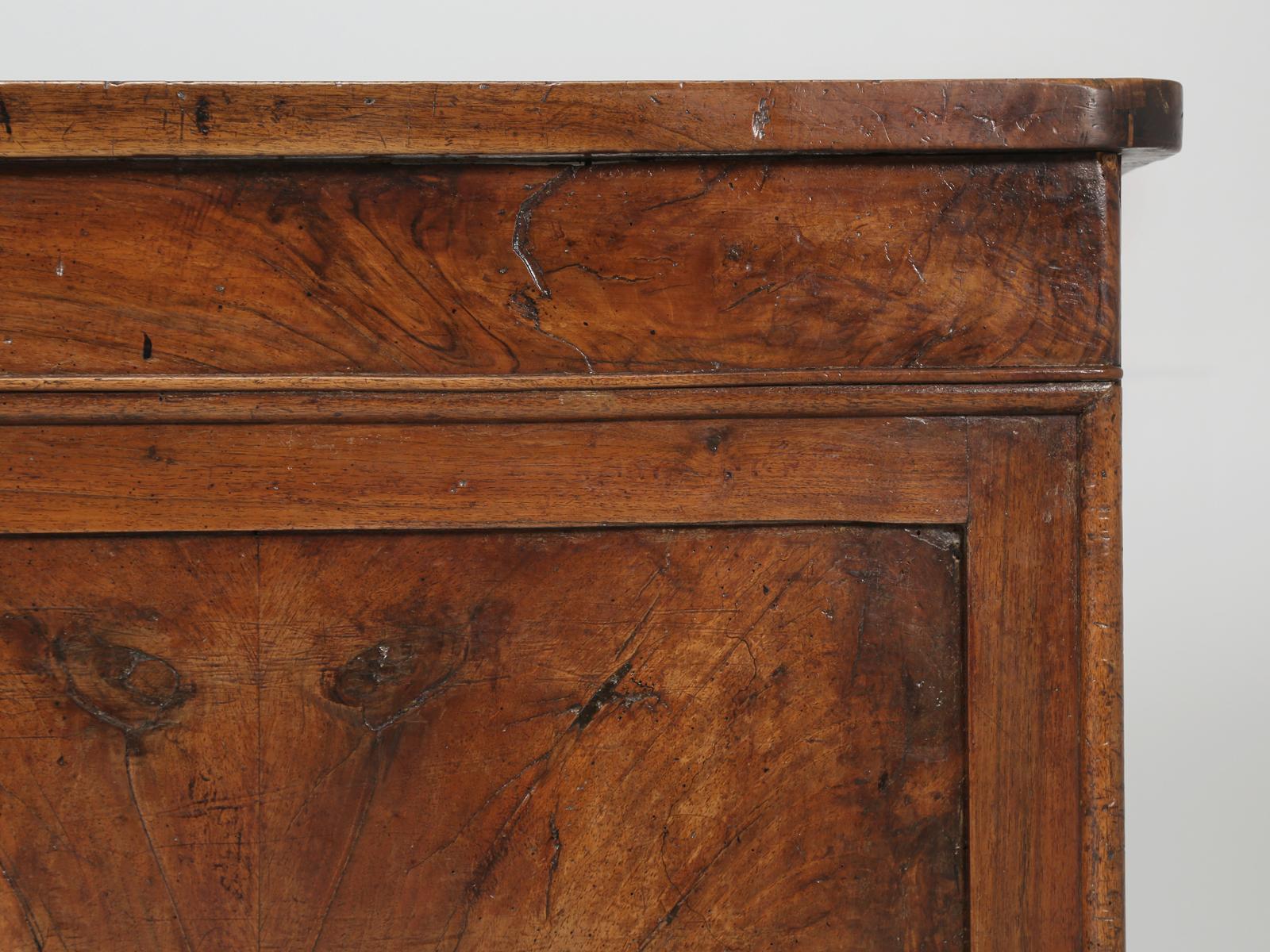 Antique French Book-Matched Walnut Store Counter for Kitchen Island Conversion 3