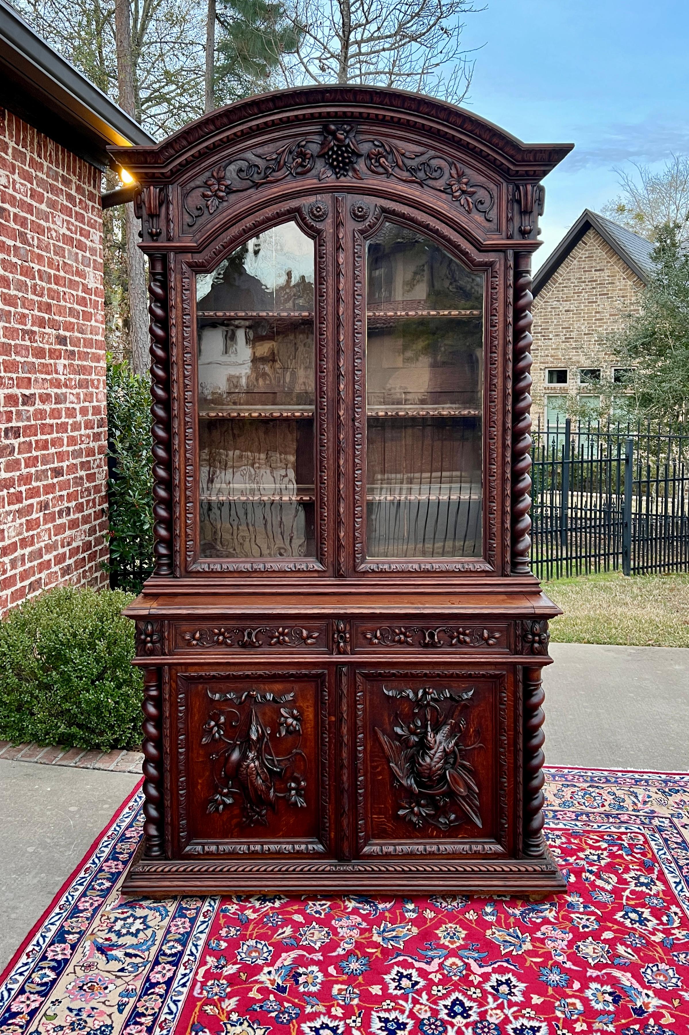     SUPERB 19th Century Antique French Oak Renaissance Revival Barley Twist Cabinet, Bookcase, Cupboard or Display Cabinet~~
    c. 1880s 

    This is only one of multiple exquisite pieces recently received from our European shipper~~wonderful