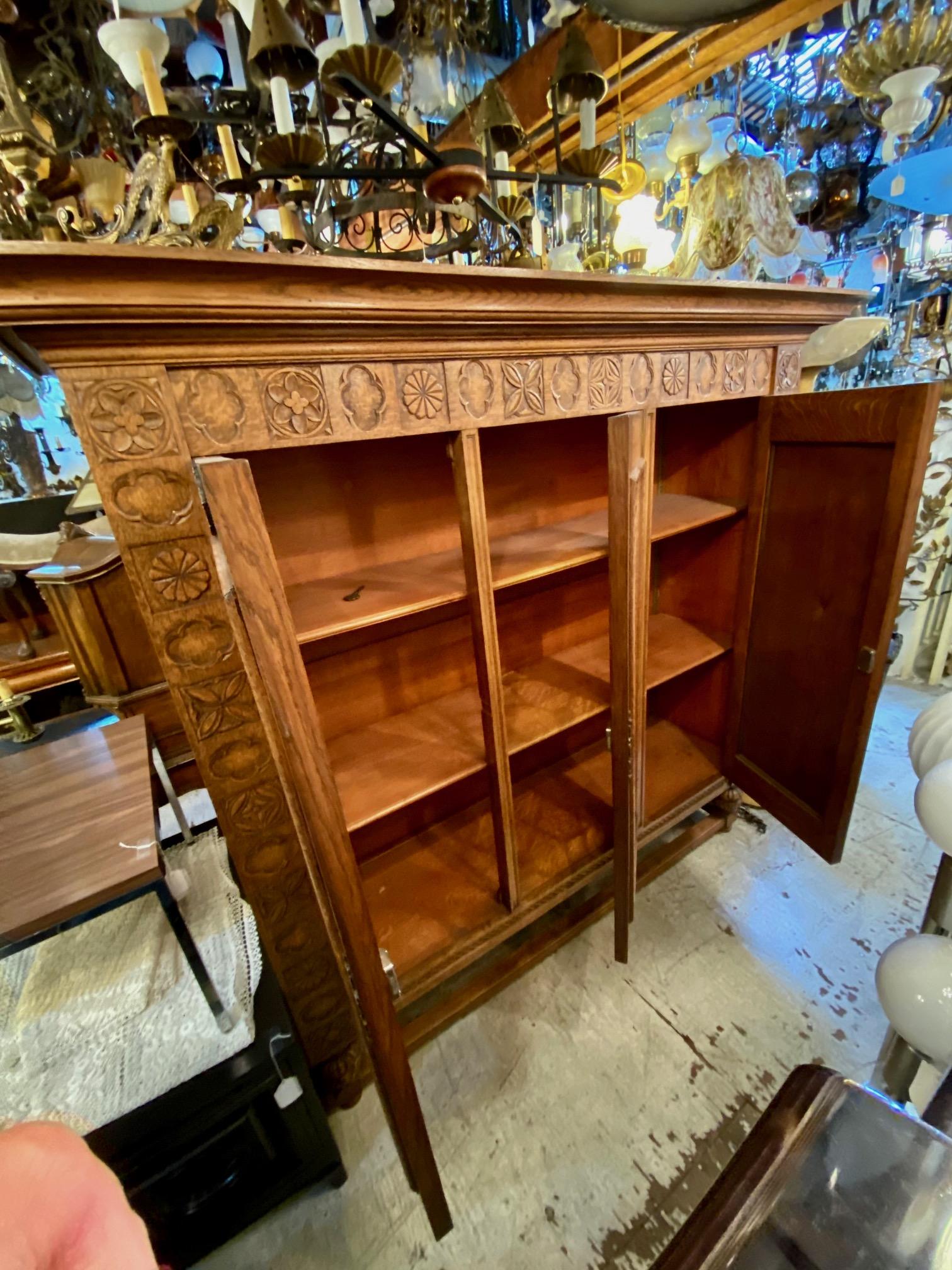 antique French   bookcase/vitrine For Sale 1