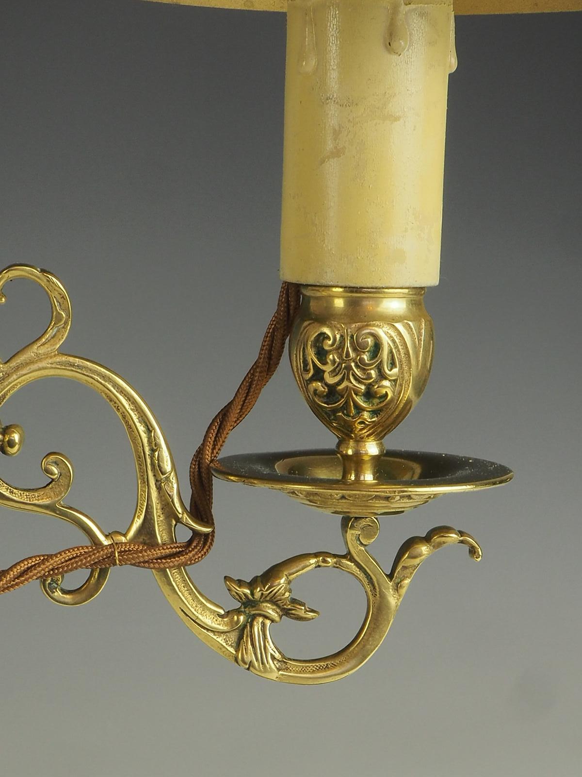 Antique French Bouilloute Candlestick Table Lamp For Sale 10