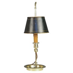Antique French Bouilloute Candlestick Table Lamp