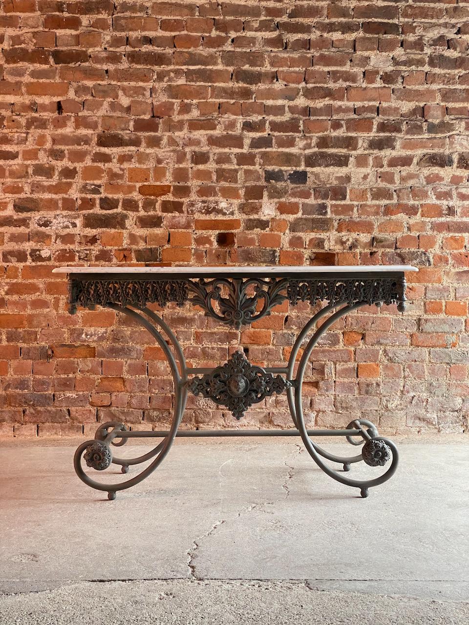 French Provincial Antique French Boulangerie Pastry Table France, circa 1890 