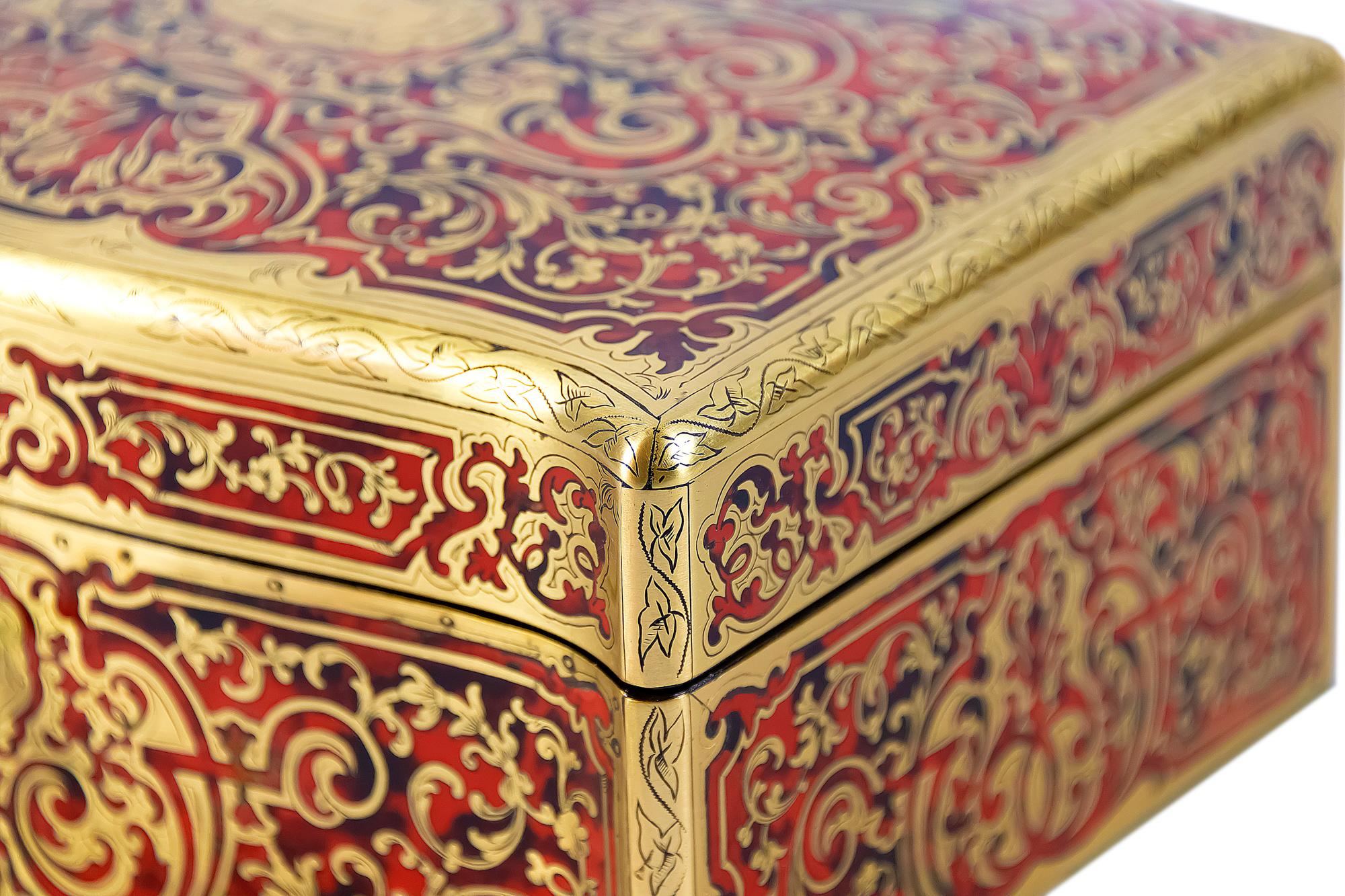 Napoleon III Antique French Boulle Box